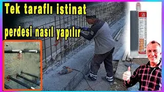 Tek Yüzlü İstinat Perdesi (Epoksi)Nasıl Yapılır,