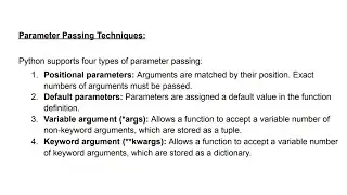 19 Parameter Passing Techniques