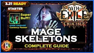 [PoE 3.21] MAGE SKELETONS NECROMANCER - COMPLETE GUIDE - PATH OF EXILE CRUCIBLE - POE BUILDS
