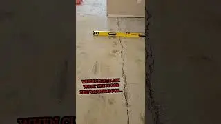 Cracks in Concrete - Concrete Slab Problems #youtubeshorts #shorts #homeimprovement #construction