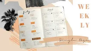 [PART 1] SINGLE-PAGE WEEKLY LAYOUT IDEAS I BULLET JOURNAL IDEAS 子弹笔记周计划设计