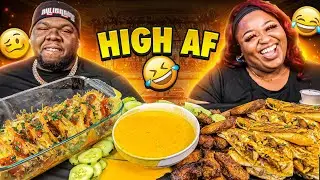 WE ATE A GUMMY EDIBLE AND RECORDED A MUKBANG!! * BAD IDEA *