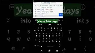 C++ program to convert years into days 