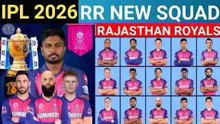 IPL 2026 Team  Rajasthan Royals Final Squad , Rr New and Final Squad in IPL 2026 . 