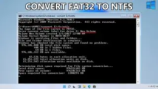 How to Convert FAT32 to NTFS Windows 11 Without Data Loss (EASY)