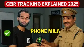 Lost Phone Found by Police 2025 ! CEIR Tracking Explained | Phone Recovery 2025 |