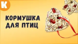 Оригинальная кормушка для птиц своими руками. 