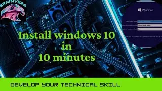 Windows 10 installation step by step|