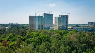 09.07.2021 Аэрооблет ЖК Диброва Парк. Киев. 4K