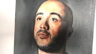 Portrait Painting. Hand-painted Portrait from Photo. Los Angeles. The Stolen Art.