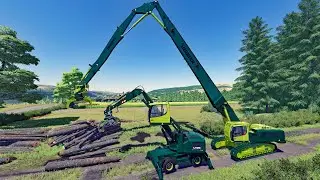 FS22 - Map The Valley The Old Farm 025  🇩🇪 🚜🚧🚛 - Forestry, Farming and Construction - 4K
