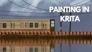 Painting Unfamiliar Things | KRITA Timelapse
