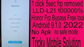 honor 9 lite lld l21 9.1.0 frp bypass