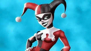 Let's Draw Harley Quinn [MultiVersus] Speed Painting Process