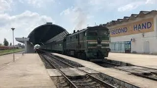 |CFM - Calea Ferată din Moldova|   Chișinău - Moscow train ”Moldova” departing Chișinău station.