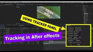 Tracking In AE (Hindi) FX Learning Gaddi on Road 3D Camera Tracker 