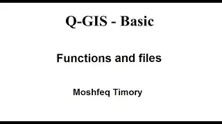3 Basic functions in Q-GIS and files. Introduction