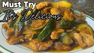 ZUCCHINI RECIPE || Stir Fry Zucchini with Chicken recipe || Italian Squash recipe