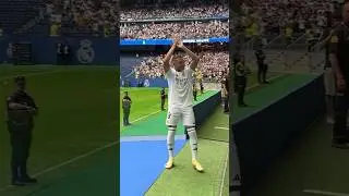 Bernabeu crowd erupts for Kylian Mbappe'sReal Madrid unveiling #shorts
