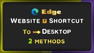 Microsoft Edge: How to Create Website Shortcut on Desktop (e.g. Facebook, YouTube)