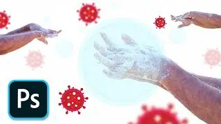 Corona Virus Stock Photo Editing Photoshop Tutorials Corona Virus Awareness  psd guide