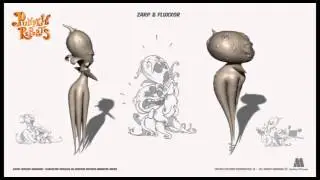Characters modelling of Pumpkin Reports series, characters introduction