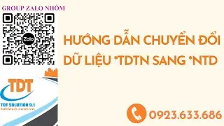 Chuyển đổi dữ liệu của TDT sang *ntd như thế nào?