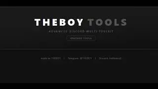 All Discord Tools For Free | THEBOY TOOLS