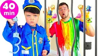Милана играет в полицейского и нарушителя порядка - веселые истории для детей