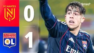 Endrick gets a red card, but Lyon still win! (Nantes 0–1 Lyon highlights)