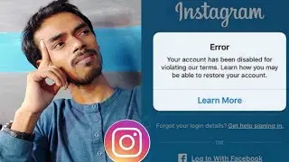 How to Fix Instagram error Your Account has been Disabled for violating our terms Problem Solved