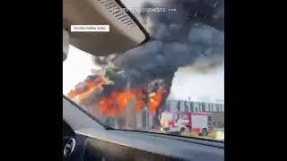 Латвии горит завод по производству дронов.
