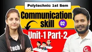 Communication Skill in English | Lecture-2 | Unit-1 Part-2 | New 2024-25 Polytechnic by Riya Ma'am