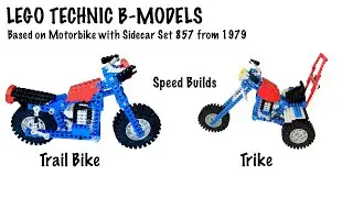 Lego Technic Motorbike with Sidecar 857 - B-Model Speed Builds