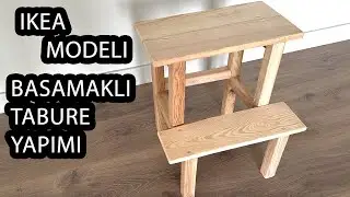 ikea modeli ahşap basamaklı tabure yapımı 