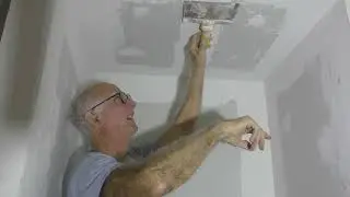 How to bed over or repair a tape joint on sheet rock or drywall