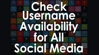Check Username Availability for all Social Media Platforms at Once