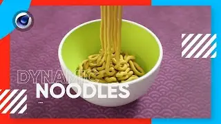 Dynamic Noodles in Cinema 4D - C4D Tutorial (Free Project)