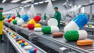 How Tablets & Capsules Are Made in Factories | Complete Pharmaceutical Process