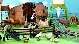 Barn Playsets and Farm Animal Figurines