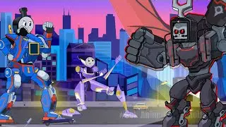 Mecha DIESEL meets Robot Thomas & Super Kana - funny game animation