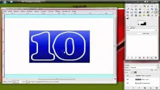 GIMP Tutorial: Mario Party Numbers