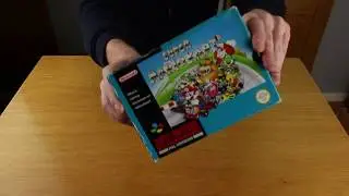 ASMR Mario Kart SNES Unboxing (No Talking) Tapping and Scratching Sounds