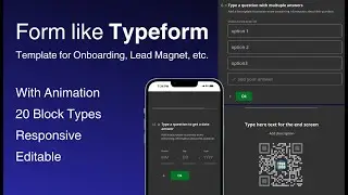Animated and Engaging Form in Typeform Style | Bubble.io guide | Walk Through