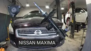 استبدال ممتص الصدمات ( دبل ) و قاعدة دبل  .... نيسان مكسيما 2009-2014 nissan maxima