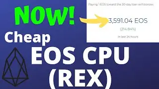 Cheap EOS CPU (REX) Right NOW!