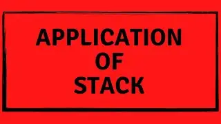 Applications of stack || Stack
