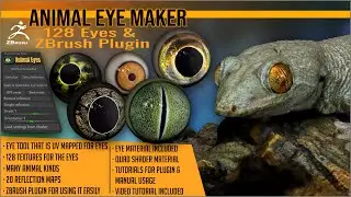 Animal Eye Maker Resource and Plugin  For ZBrush by Artistic Squad