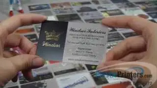 Super Classy Plastic Business Card with GOLD FOIL!