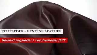 Echtes Leder, leder glatt braun | Genuine leather, leather smooth brown